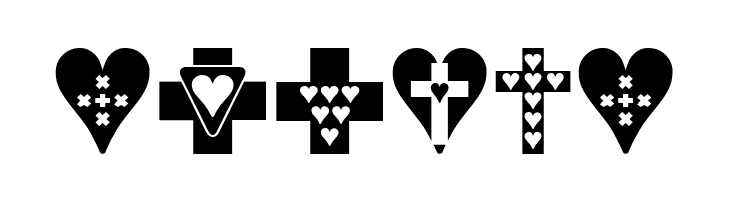 Crosses n Hearts  Free Fonts Download