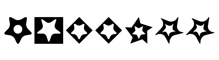 Stars for 3D FX  Free Fonts Download