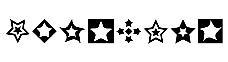 Stars for 3D FX  Free Fonts Download