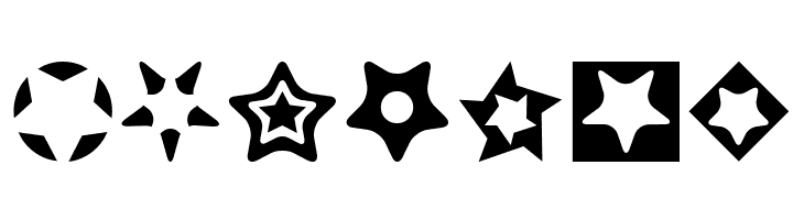 Stars for 3D FX  Free Fonts Download