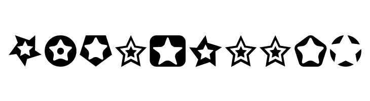 Stars for 3D FX  Free Fonts Download