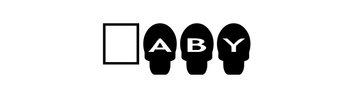 AlphaShapes skulls  Free Fonts Download