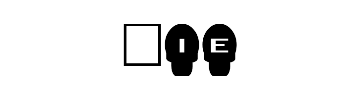 AlphaShapes skulls  Free Fonts Download
