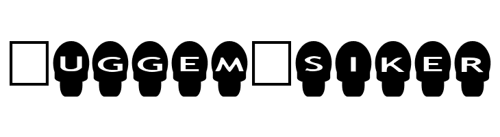 AlphaShapes skulls  Free Fonts Download