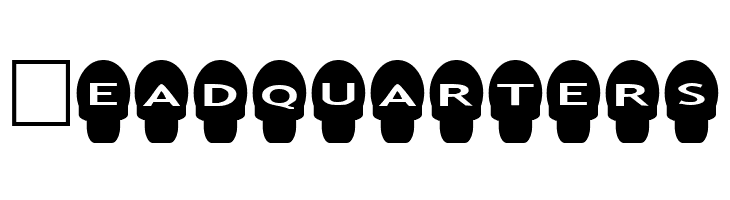 AlphaShapes skulls  Free Fonts Download