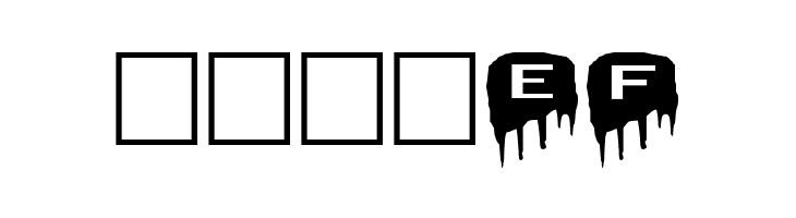 AlphaShapes meltdowns reverse  Free Fonts Download