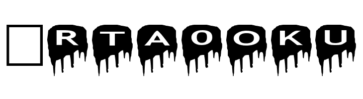 AlphaShapes meltdowns reverse  Free Fonts Download