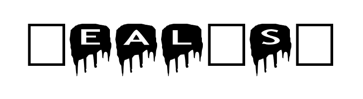 AlphaShapes meltdowns reverse  Free Fonts Download