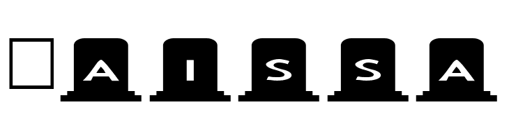 AlphaShapes gravestones  Free Fonts Download