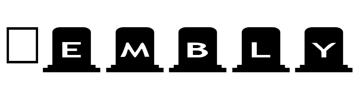 AlphaShapes gravestones  Free Fonts Download