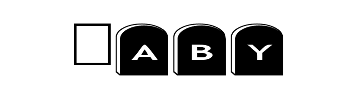 AlphaShapes gravestones 2  Free Fonts Download
