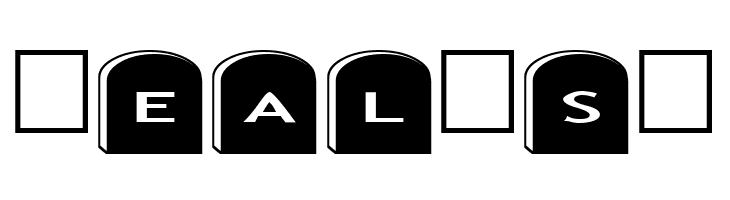 AlphaShapes gravestones 2  Free Fonts Download