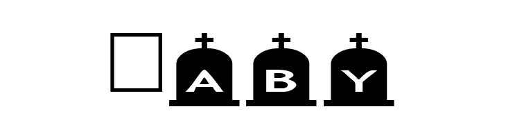 AlphaShapes gravestones 3  Free Fonts Download