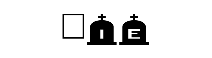 AlphaShapes gravestones 3  Free Fonts Download