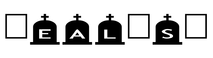 AlphaShapes gravestones 3  Free Fonts Download