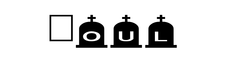 AlphaShapes gravestones 3  Free Fonts Download