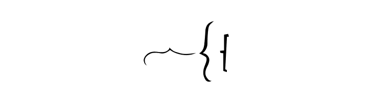 Bella K. Brackets -  Free Fonts Download