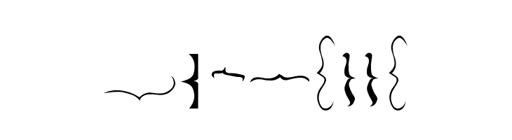 Bella K. Brackets -  Free Fonts Download