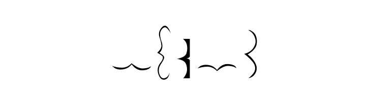 Bella K. Brackets -  Free Fonts Download