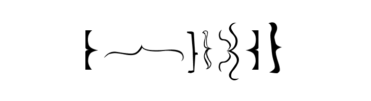 Bella K. Brackets -  Free Fonts Download