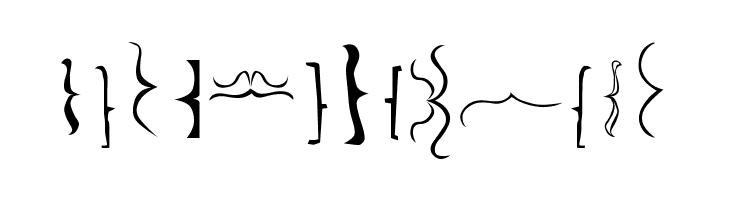 Bella K. Brackets -  Free Fonts Download