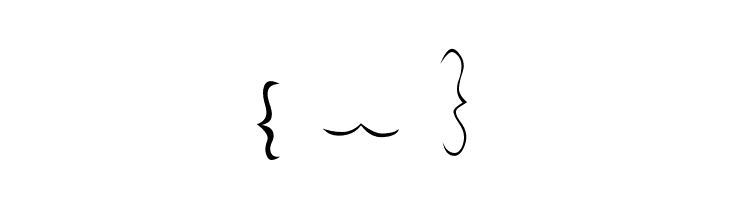 Bella K. Brackets -  Free Fonts Download