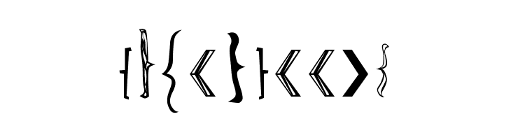 Bella K. Brackets -  Free Fonts Download
