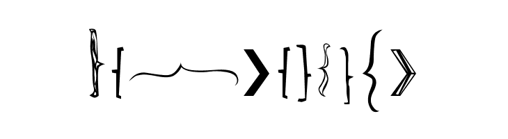 Bella K. Brackets -  Free Fonts Download