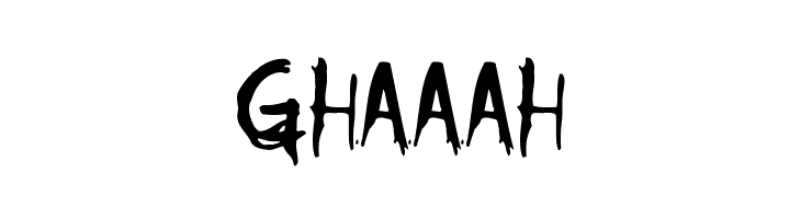 GHAAAH Psycho-Poetry Font