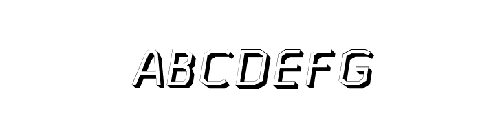 AAA-WatinBold3D-Italic  Free Fonts Download