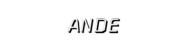 AAA-WatinBold3D-Italic  Free Fonts Download