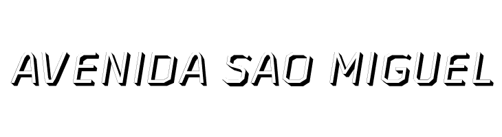 AAA-WatinBold3D-Italic  Free Fonts Download