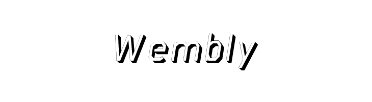 AAA-WatinBold3D-Italic  Free Fonts Download