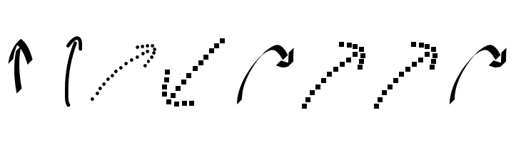 PeaxWebdesignarrows  Free Fonts Download