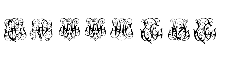 Hard to Read Monograms  Free Fonts Download
