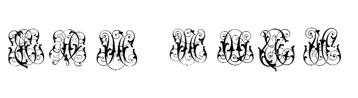 Hard to Read Monograms  Free Fonts Download