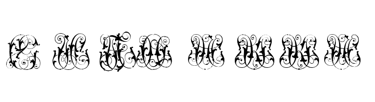 Hard to Read Monograms  Free Fonts Download