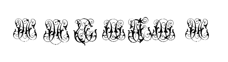 Hard to Read Monograms  Free Fonts Download
