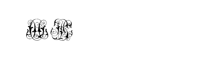 Hard to Read Monograms  Free Fonts Download