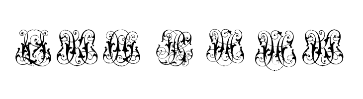 Hard to Read Monograms  Free Fonts Download