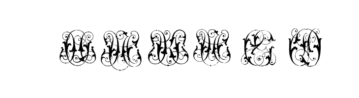 Hard to Read Monograms  Free Fonts Download