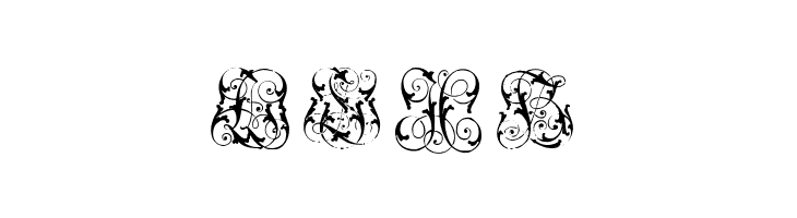 Hard to Read Monograms  Free Fonts Download
