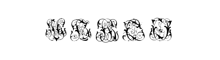 Hard to Read Monograms  Free Fonts Download