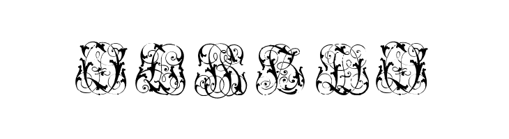 Hard to Read Monograms  Free Fonts Download