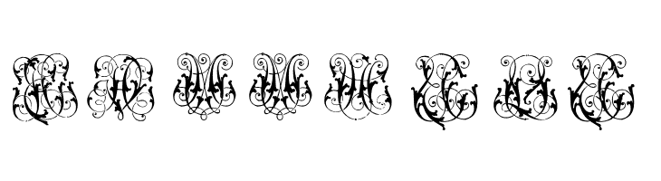 HardtoReadMonograms  Free Fonts Download