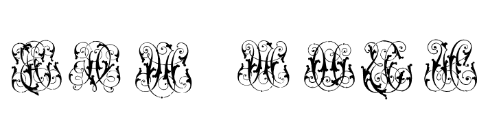 HardtoReadMonograms  Free Fonts Download