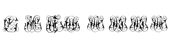 HardtoReadMonograms  Free Fonts Download