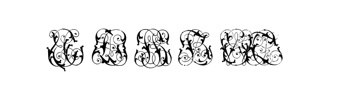 HardtoReadMonograms  Free Fonts Download