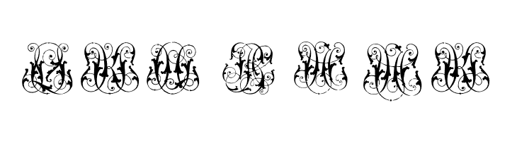 HardtoReadMonograms  Free Fonts Download