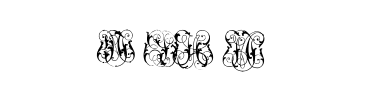 Hard to Read Monograms Two  Free Fonts Download